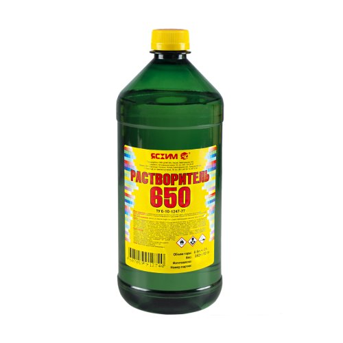 Растворитель 650 Ясхим, ПЭТ, 0,5 л