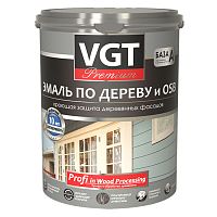 VGT PREMIUM ВД-АК-1179 ПРОФИ ЭМАЛЬ ПО ДЕРЕВУ акриловая, полуматовая, графитовая RAL 7024 (2,5кг)