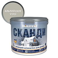 АКВАТЕКС СКАНДИ антисептик для древесины кроющий акриловый полуматовый