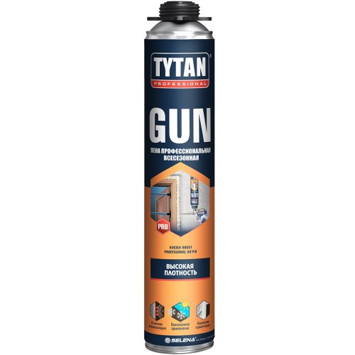 TYTAN PROFESSIONAL GUN / ТИТАН ПРОФЕШИОНАЛ ГАН пена монтажная профессиональная всесезонная