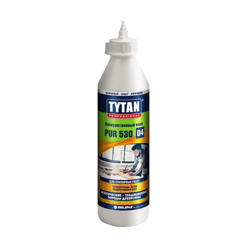 Клей полиуретановый Tytan Professional PUR 530 D4, 750 мл, коричневый