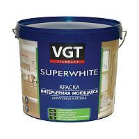 VGT SUPERWHITE / ВГТ ВД-АК-1180 краска интерьерная моющаяся