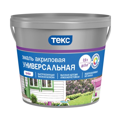 Текс Профи акриловая эмаль глянцевая универсальная