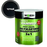 ЭКОДОМ грунт-эмаль по ржавчине 3 в 1 молотковая