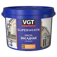 VGT SUPERWHITE / ВГТ ВД-АК-1180 краска фасадная, супербелая