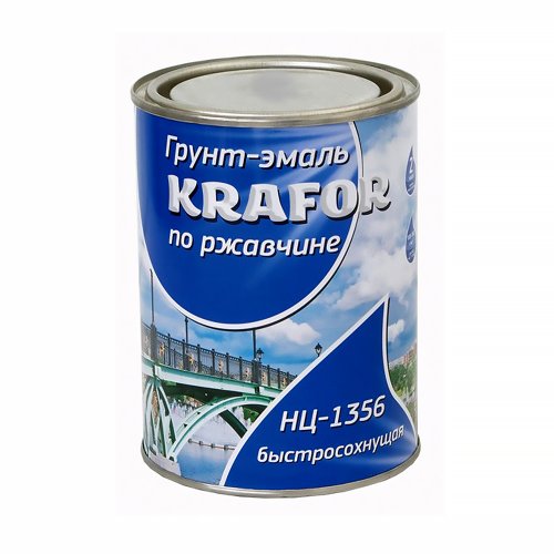 Грунт-эмаль по ржавчине Krafor НЦ-1356