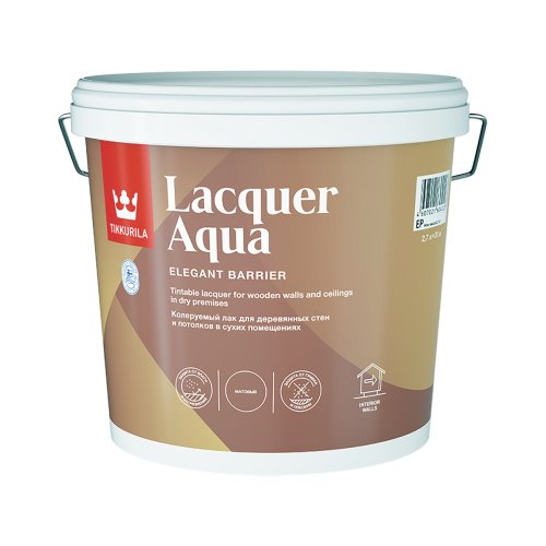 Tikkurila Euro Lacquer Aqua / Евро Лак Аква антисептирующий водный лак матовый
