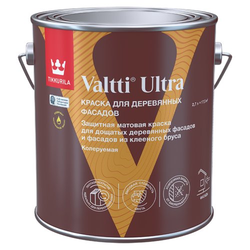 Tikkurila Valtti Ultra краска для деревянных фасадов матовая