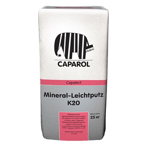 Caparol Capatect Mineral Leichtputz / Капарол штукатурка минеральная камешковая