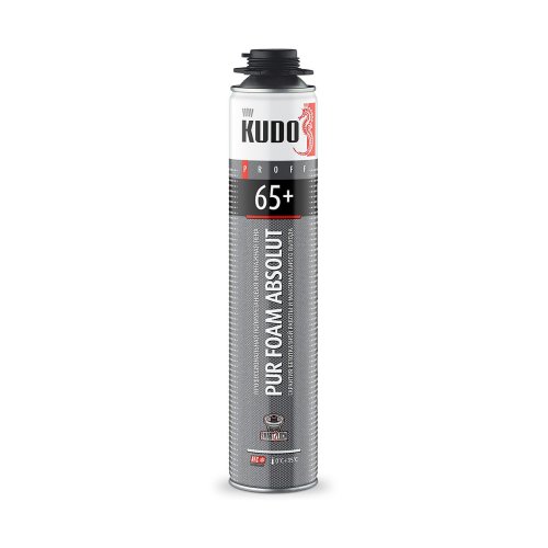 Пена монтажная профессиональная Kudo Proff 65+ (KUPP10S65+), летняя, 1000 мл