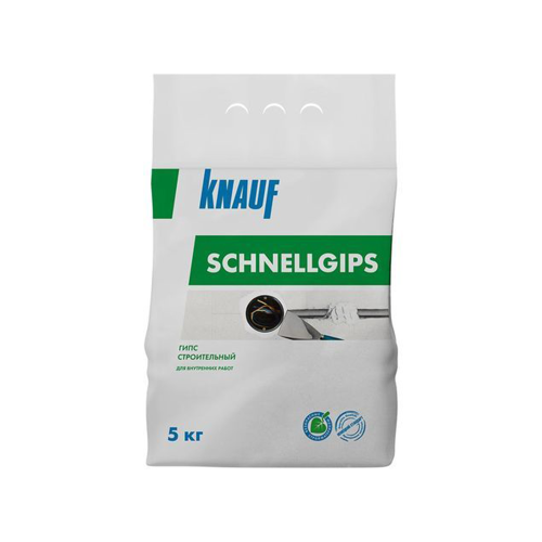 KNAUF SCHNELLGIPS / КНАУФ ШНЕЛЬГИПС гипс строительный быстротвердеющий прочный для внутренних работ фото 2
