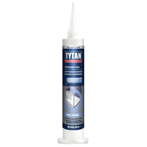 TYTAN PROFESSIONAL герметик силиконовый санитарный, картридж, белый (280мл) СН