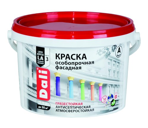 Dali / Дали краска особопрочная фасадная акриловая глубокоматовая