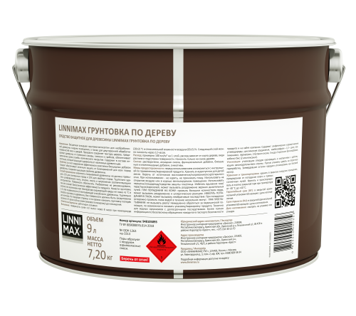 LINNIMAX / ЛИННИМАКС грунтовка-антисептик для древесины органоразбавляемая для наружных работ фото 3