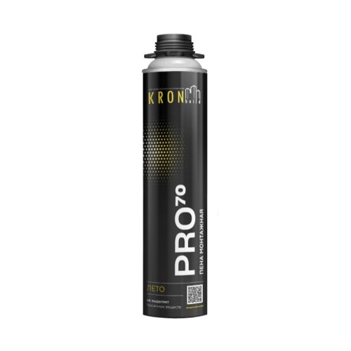 Пена монтажная профессиональная Kronbuild Pro 70, летняя, 850 мл