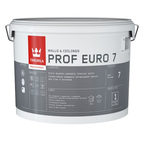 Tikkurila Prof Euro 7 / Тиккурила Проф Евро суперстойкая интерьерная краска