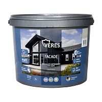 Краска для деревянных фасадов Veres Facade, акриловая, матовая, 0,9 л, шоколадный бархат