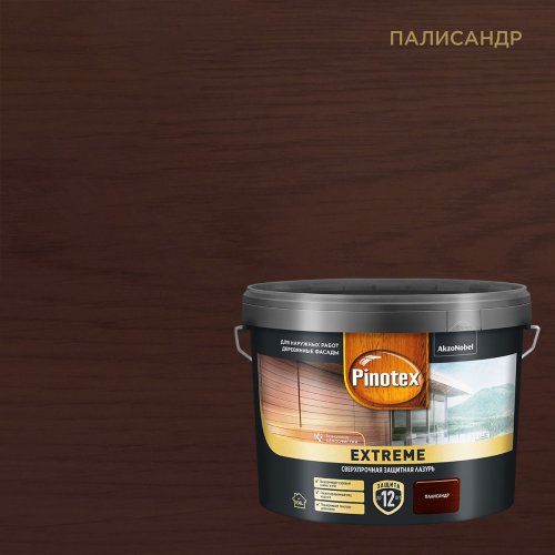 PINOTEX EXTREME / ПИНОТЕКС ЭКСТРИМ лазурь для дерева сверхпрочная на гибридной основе