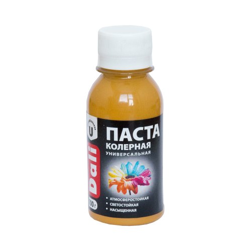 Dali Паста колерная универсальная атмосферостойкая светостойкая, охра (0,1кг)