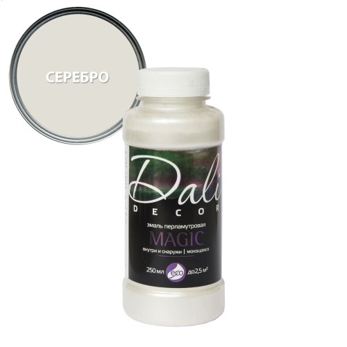 Dali-Decor Magic / Дали Декор эмаль перламутровая акриловая влагостойкая фото 5