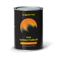 CERTA / ЦЕРТА лак термостойкий до 300°C прозрачный полуглянцевый водостойкий