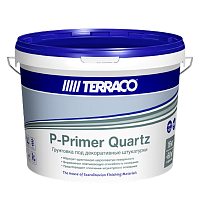 TERRACO P-Primer Quartz кварц-грунт адгезионный под декоративные штукатурки  (16кг)
