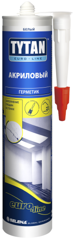 TYTAN EURO-LINE / ТИТАН ЕВРО-ЛАЙН герметик акриловый белый фото 2