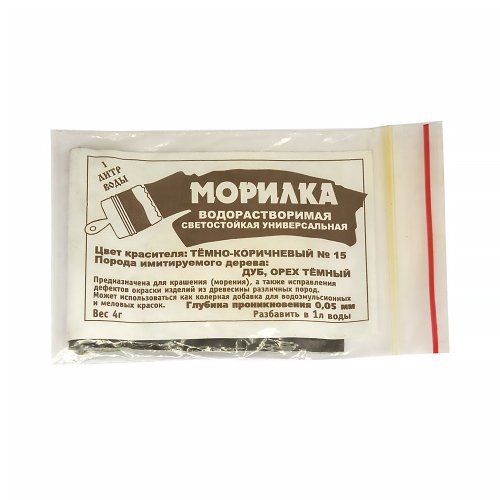 Морилка сухая Палитбыт №3, красно-коричневая, 4 г