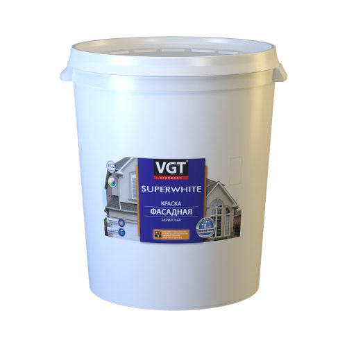 VGT SUPERWHITE / ВГТ ВД-АК-1180 краска фасадная, супербелая