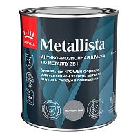 TIKKURILA METALLISTA краска по ржавчине 3 в 1 глянцевая, серебристый (0,8л)