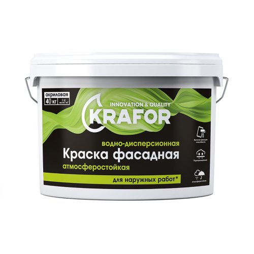 Краска водно-дисперсионная фасадная Krafor