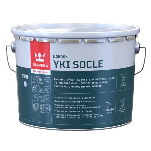 Tikkurila Yki Socle / Тиккурила Юки Цоколь краска для цоколя щелочестойкая
