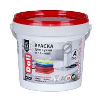 Dali / Дали краска для кухни и ванной акриловая моющаяся глубокоматовая