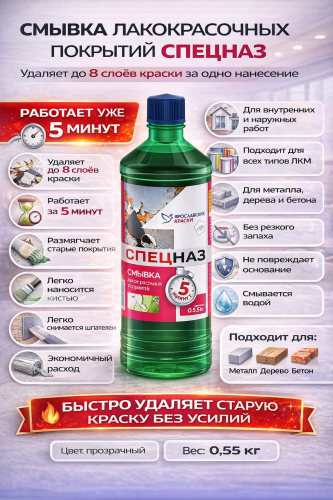 Ярославкие Краски Спецназ средство для снятия краски