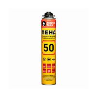 Пена монтажная профессиональная Masterteks 50 PRO 9413553, всесезонная, 715 мл