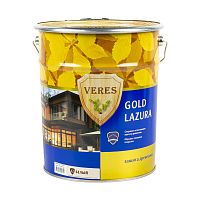 Декоративная пропитка для дерева Veres Gold Lazura №1, глянцевая, 0,9 л, бесцветная