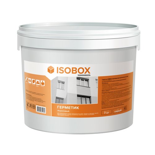 Герметик акриловый для межпанельных швов Isobox, 7 кг, белый