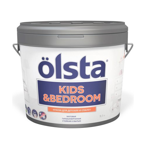 Краска для детских и спален Olsta Kids&Bedroom, акриловая, матовая