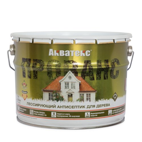 Акватекс Прованс антисептик для древесины лессирующий полуматовый