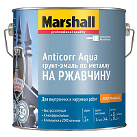 MARSHALL ANTICORR AQUA / МАРШАЛЛ АНТИКОР АКВА грунт-эмаль антикоррозийная, акриловая, полуглянцевая