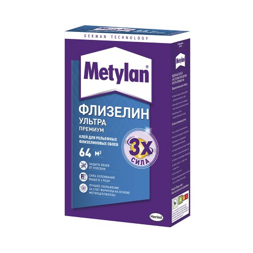Клей для обоев Metylan Флизелин Ультра Премиум