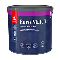 Tikkurila Euro Matt 3 / Тиккурила Евро Мат 3 краска глубокоматовая латексная