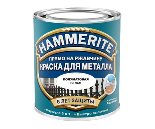 Hammerite / Хамерайт полуматовая эмаль по ржавчине