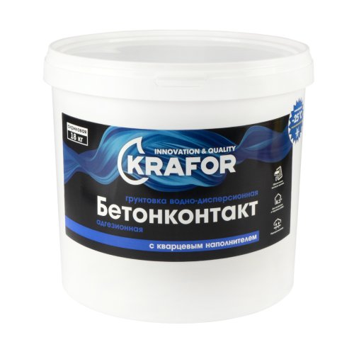 Грунтовка водно-дисперсионная бетонконтакт Krafor