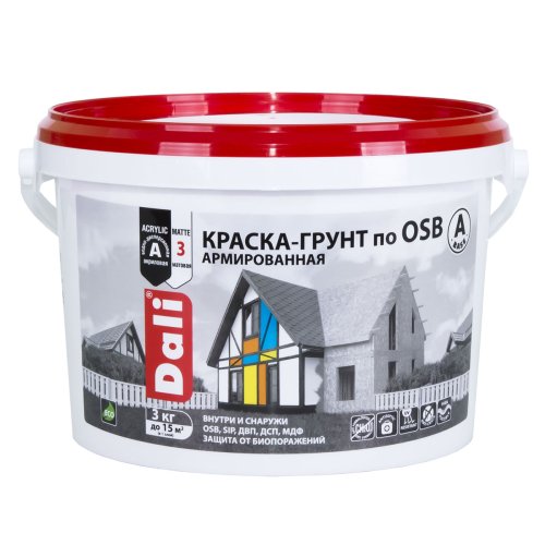 Dali / Дали Краска-грунт по OSB армированная атмосферостойкая фото 2