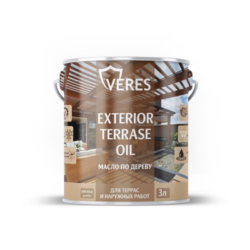 Масло для дерева Veres Exterior Terrase Oil, 1 л, дуб