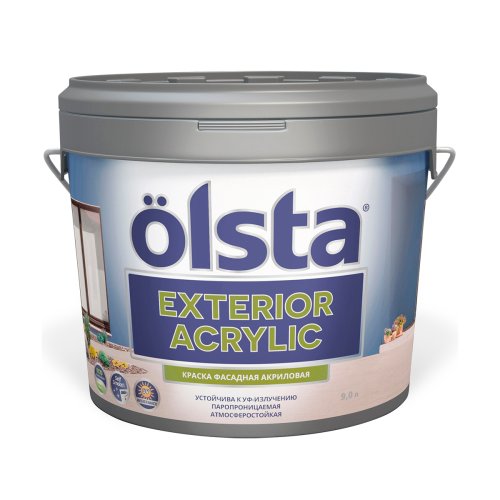 Краска фасадная Olsta Exterior Acrylic, акриловая