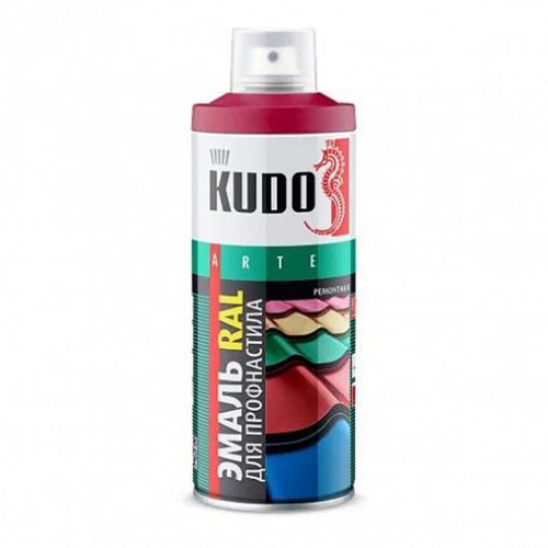 Аэрозольная краска для металлочерепицы и профнастила Kudo KU-05002R, 520 мл, ультрамариново-синяя