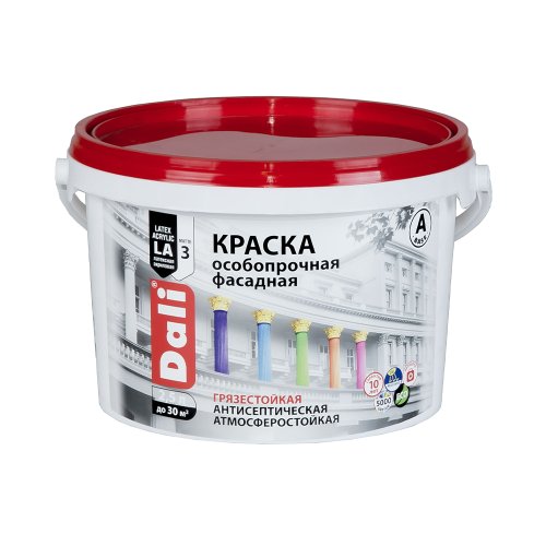 Dali / Дали краска особопрочная фасадная акриловая глубокоматовая