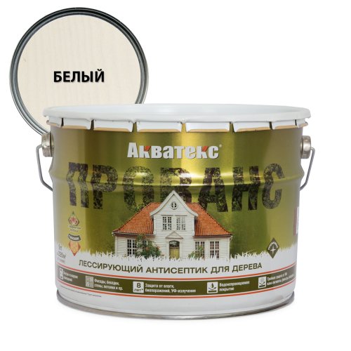 Акватекс Прованс антисептик для древесины лессирующий полуматовый